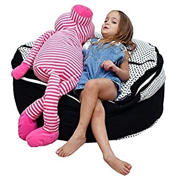 【中古】【輸入品 未使用】2 Sizes in 1 Large Bean bag Stuffed Animal Storage XL Jumbo Ottoman for Soft Toys カンマ Plush Toys Giant Pouf Organizer for Linens カ