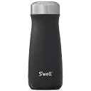 【中古】【輸入品・未使用】S'well ステンレススチールトラベルマグ 16oz ブラック 10316-B17-00401