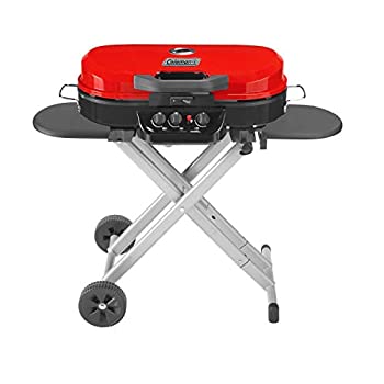 【中古】【輸入品・未使用】Coleman RoadTrip 285 Portable Stand-Up 3-Burner Propane Grill in Red [並行輸入品]