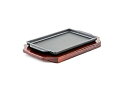 【中古】【輸入品・未使用】Steak Plate Sizzle 鉄板 木製ベース ステーキパン グリル Fajita サーバープレート レストラン 家庭用 (7...