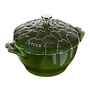 【中古】【輸入品・未使用】Staub 鋳鉄 3クォート アーティチョーク ココット バジル