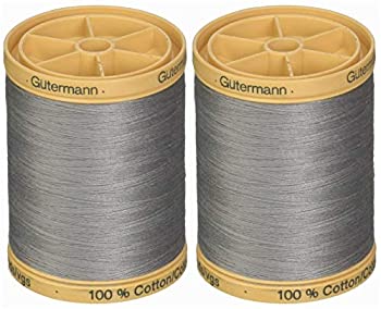 【中古】【輸入品 未使用】Gutermann 25049 天然コットン糸 無地 876ヤード 2 Pack 800C 6206