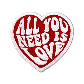 【中古】【輸入品・未使用】The Beatles All You Need is Love 刺繍パッチ アイロン接着 (3インチ x 2.8インチ)