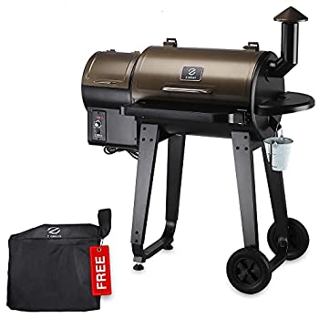 【中古】【輸入品 未使用】Z Grills ZPG-450A 2019 Upgrade Model Wood Pellet Grill Smoker カンマ 6 in 1 BBQ Grill Auto Temperature Control カンマ 450 sq inch Deal カン