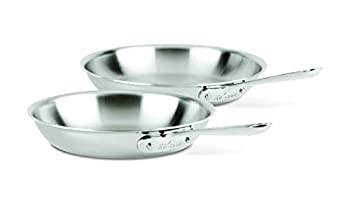 【中古】【輸入品 未使用】All-Clad D3 Stainless Steel Frying Pan Set カンマ 10 12 Inch カンマ Silver 141［並行輸入］