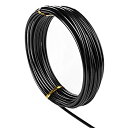【中古】【輸入品・未使用】16.4フィート ブラック アルミニウム クラフトワイヤー 厚さ3mm 折り曲げ可能 メタルクラフトワイヤー DIYクラフト作成用