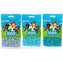 【中古】【輸入品・未使用】Perler ビーズバッグ 1000 3パック - ミスト スカイ&ラグーン