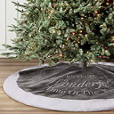 【中古】【輸入品・未使用】yuboo グレー クリスマスツリースカート 36インチ 豪華なフェイクファー 雪の結晶の刺繍入り クリスマスパーティー ホリデーデコレーション