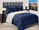 【中古】【輸入品・未使用】Elegant Comfort 掛け布団3点セット プレミアム品質 厚手 マイクロミンク シェルパ裏地 リバーシブル 人工羽毛 マイク...