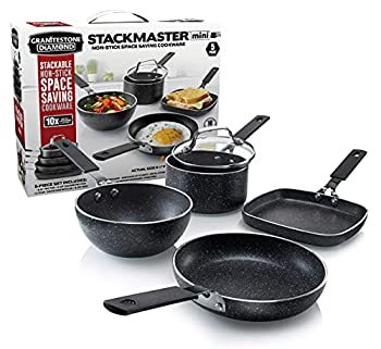 【中古】【輸入品・未使用】GRANITESTONE 2716 Stackmaster 5ピースミニセット テレビで紹介 ノンスティック