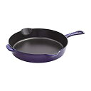 【中古】【輸入品・未使用】Staub 鋳鉄 11インチ トラディショナルスキレット ダークブルー