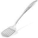 【中古】【輸入品・未使用】Zulay 14.8インチ スロット付きフライ返し メタルスパチュラ - 高耐久ステンレススチールスパチュラ 人間工学に基づいた握りや...