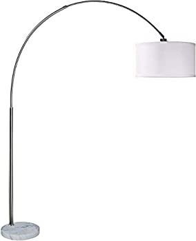 【中古】【輸入品・未使用】ミルトングリーンズ　ソフィア円弧フロアランプ ホワイト 6938wh-3