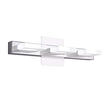 【中古】【輸入品・未使用】mirrea 18インチ モダン LED バニティライト 3ライト ステンレススチールとアクリル 16W コールドホワイト 5000K 【中古】【輸入品・未使用】mirrea 18インチ モダン LED バニティライト 3ライト ステンレススチールとアクリル 16W コールドホワイト 5000K