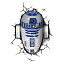 šۡ͢ʡ̤ѡ[3D饤FX]3D light FX Star Wars R2D2 3D Deco LED Wall Light 816733020631 [¹͢]