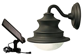 【中古】【輸入品・未使用】Gama Sonic Barn Solar Outdoor LED Light Fixture%カンマ% Gooseneck Wall Mount%カンマ% Brown Finish #GS-122 [並行輸入品]