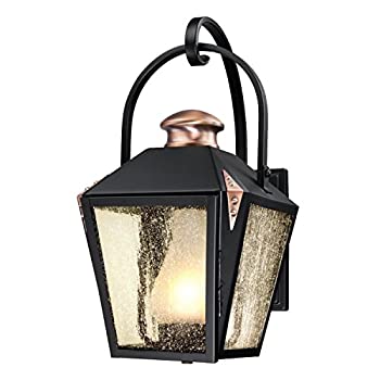 yÁzyAiEgpzWestinghouse 6312300 Valley Forge One-Light Outdoor Wall Lantern with Copper Accents and Frosted Chimney in Clear Seeded Glass%J}% Mat