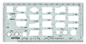 【未使用】【中古】ドラパス テンプレート E402N フローチャート定規 A 31402
