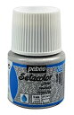 【未使用】【中古】ぺべオ 布に描ける絵具 セタカラー透明色 グリッター 45mlNO.209シルバー