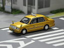 【中古-非常に良い】ガリバー 1/64 金のフジタクシー クラウンセダン 完成品(3)