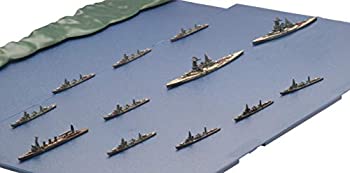 【中古】フジミ模型 1/3000 集める軍艦シリーズ No.15 ガダルカナル島砲撃挺身隊セット(金剛/榛名/五十鈴/彩色済み上空直衛機付き) プラモデル 軍艦15