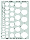 【未使用】【中古】ドラパス テンプレート E219 楕円定規 55度 No.1 31219