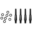 【中古-非常に良い】コスモダーツ フィットシャフト シャフト カーボン ノーマルスピン Cブラック1