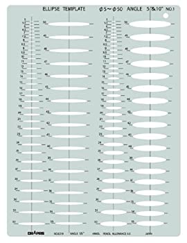 【未使用】【中古】ドラパス テンプレート E221 楕円定規 5度 & 10度 31221