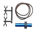 【未使用】【中古】ヨコモ DP-DIB用 フルカウンターソリッドアクスル セット (リヤ 1.8倍 ブルー) IB-FCD18
