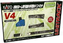 【未使用】【中古】KATO Nゲージ V4 対向式ホーム用行違線電動ポイントセット 20-863 鉄道模型 レールセット