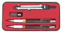 【中古-非常に良い】ウチダ KD型製図器 SEセット 『SE 5品組 鉛筆製図セット』 010-0009 設計製図用品