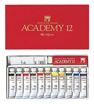 【未使用】【中古】クサカベ 油絵具 専門家用 油絵具セット 12色セット アカデミー12 20ml