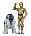 【未使用】【中古】コトブキヤ スター・ウォーズ ARTFX+ R2-D2 & C-3PO 1/10スケール PVC塗装済み簡易組立キット