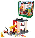 【中古-非常に良い】BRIO WORLD ファイヤーステーション 33833
