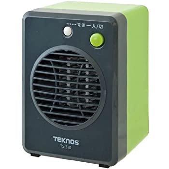 【中古】TEKNOS モバイルセラミックヒーター グリーン TS-310