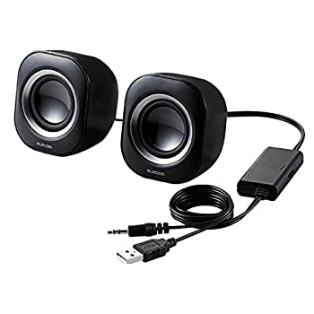 【中古-非常に良い】エレコム スピーカー USB給電 4W コンパクト ブラック MS-P08UBK 【中古-非常に良い】エレコム スピーカー USB給電 4W コンパクト ブラック MS-P08UBK