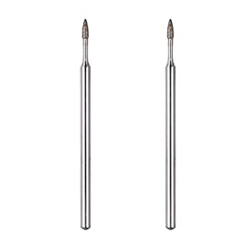 【未使用】【中古】プロクソン(PROXXON) ダイヤモンドビット2本 【矢型1.6mm 軸径2.35mm】 No.28215