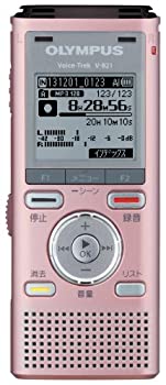 【中古-非常に良い】OLYMPUS ICレコーダー VoiceTrek 2GB MicroSD対応 MP3/WMA PNK ピンク V-821