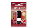【中古】SUPERTALENT USB2.0フラッシュメモリ 64GB スライド式 ds-2150666