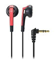 【中古】audio-technica イヤホン インナーイヤー型 レッド ATH-C505 RD