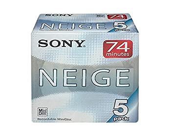 【中古】SONY 録音用MD(ミニディスク) Neige ネージュ 74分 5枚 5MDW74NEB