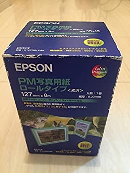 【中古】EPSON PM写真用紙ロールタイプ[光沢](127mm×8m) K127ROLPSK