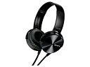 【未使用】【中古】ソニー SONY ヘッドホン MDR-XB450 : 密閉型 折りたたみ式 ブラック MDR-XB450 B