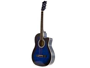 Fever フィーバー FV-030C-DBL 3/4 38-Inch Acoustic Cutaway Guitar%カンマ% Blueburst アコースティックギター アコギ ギター (並行輸入)