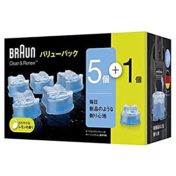 【中古】ブラウン アルコール洗浄システム専用洗浄液カートリッジ【5個＋1個入】BRAUN クリーン＆リニューシステム用 CCR5CR当店取り扱いの中古品についてこちらの商品は中古品となっております。 付属品の有無については入荷の度異なり、商品タイトルに付属品についての記載がない場合もございますので、ご不明な場合はメッセージにてお問い合わせください。 買取時より付属していたものはお付けしておりますが、付属品や消耗品に保証はございません。中古品のため、使用に影響ない程度の使用感・経年劣化（傷、汚れなど）がある場合がございますのでご了承下さい。また、中古品の特性上ギフトには適しておりません。当店は専門店ではございませんので、製品に関する詳細や設定方法はメーカーへ直接お問い合わせいただきますようお願い致します。 画像はイメージ写真です。ビデオデッキ、各プレーヤーなど在庫品によってリモコンが付属してない場合がございます。限定版の付属品、ダウンロードコードなどの付属品は無しとお考え下さい。中古品の場合、基本的に説明書・外箱・ドライバーインストール用のCD-ROMはついておりませんので、ご了承の上お買求め下さい。当店での中古表記のトレーディングカードはプレイ用でございます。中古買取り品の為、細かなキズ・白欠け・多少の使用感がございますのでご了承下さいませ。ご返品について当店販売の中古品につきまして、初期不良に限り商品到着から7日間はご返品を受付けておりますので 到着後、なるべく早く動作確認や商品確認をお願い致します。1週間を超えてのご連絡のあったものは、ご返品不可となりますのでご了承下さい。中古品につきましては商品の特性上、お客様都合のご返品は原則としてお受けしておりません。ご注文からお届けまでご注文は24時間受け付けております。当店販売の中古品のお届けは国内倉庫からの発送の場合は3営業日〜10営業日前後とお考え下さい。 海外倉庫からの発送の場合は、一旦国内委託倉庫へ国際便にて配送の後にお客様へお送り致しますので、お届けまで3週間から1カ月ほどお時間を頂戴致します。※併売品の為、在庫切れの場合はご連絡させて頂きます。※離島、北海道、九州、沖縄は遅れる場合がございます。予めご了承下さい。※ご注文後、当店より確認のメールをする場合がございます。ご返信が無い場合キャンセルとなりますので予めご了承くださいませ。