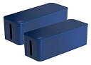 【中古】【輸入品・未使用】Bluelounge ケーブルボックス ケーブルとコード管理システム CableBox | 2 Pack BLUCB-01-MB-2P...