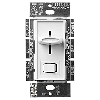 【中古】【輸入品・未使用】Lutron Electronics SFSQ-LFH-WH Slide-To-Off Fan Speed Control with On/Off Light%カンマ% White