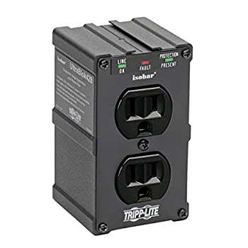 šۡ͢ʡ̤ѡTripp Lite Isobar Surge Protector Wall Mount Direct Plug In 2 Out 1410 Jle - Surge protector - 15 A - AC 120 V - 1.8 kW - output connec