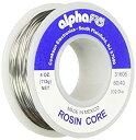 【中古】【輸入品・未使用】Alpha Metals #am31605 4oz.032elec Lead Solder(2)