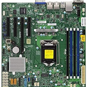 【中古】【輸入品 未使用】Supermicro マザーボード MBD-X11SSM-F-B Xeon E3-1200 v5 LGA1151 ソケット H4 C236 PCI Express SATA MicroATX バルク